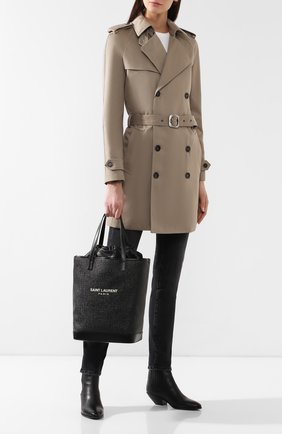 Женская сумка-шопер teddy SAINT LAURENT черного цвета по цене 116000 руб., арт. 551595/96W1E | Фото 2 Женская сумка-шопер teddy SAINT LAURENT черного цвета, арт. 551595/96W1E | Фото 2