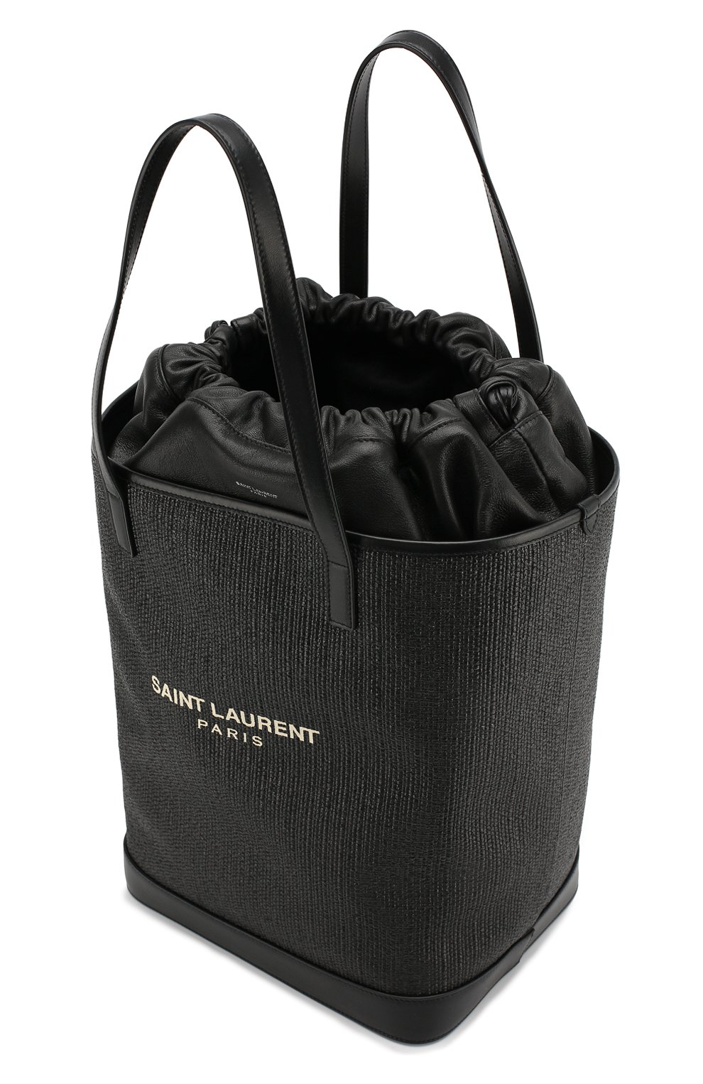 Женская сумка-шопер teddy SAINT LAURENT черного цвета по цене 116000 руб., арт. 551595/96W1E | Фото 4 Женская сумка-шопер teddy SAINT LAURENT черного цвета, арт. 551595/96W1E | Фото 4