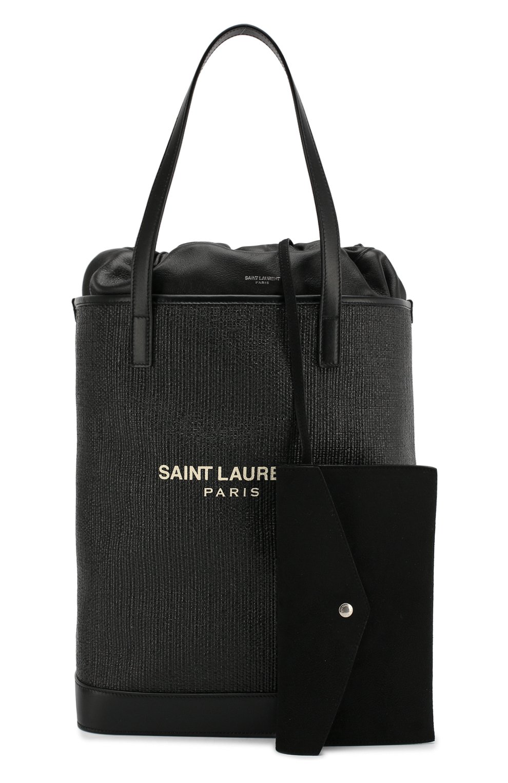 Женская сумка-шопер teddy SAINT LAURENT черного цвета по цене 116000 руб., арт. 551595/96W1E | Фото 5 Женская сумка-шопер teddy SAINT LAURENT черного цвета, арт. 551595/96W1E | Фото 5