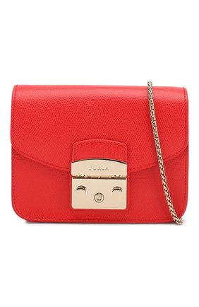 Женская сумка metropolis FURLA красная цвета, арт. BGZ7 купить в ЦУМ | Фото №5 Сумка Metropolis Furla красная цвета | Фото №5