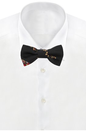 Детский шелковый галстук-бабочка DOLCE & GABBANA черного цвета по цене 6840 руб., арт. LB6A68/G0TAV | Фото 2 Детский шелковый галстук-бабочка DOLCE & GABBANA черного цвета, арт. LB6A68/G0TAV | Фото 2
