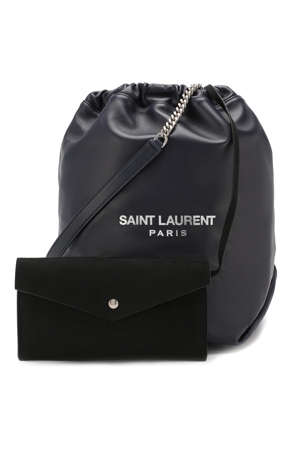 Женская сумка teddy SAINT LAURENT темно-синяя цвета, арт. 538447/0YP0E купить в ЦУМ | Фото №6 Сумка Teddy Saint Laurent темно-синяя цвета | Фото №6