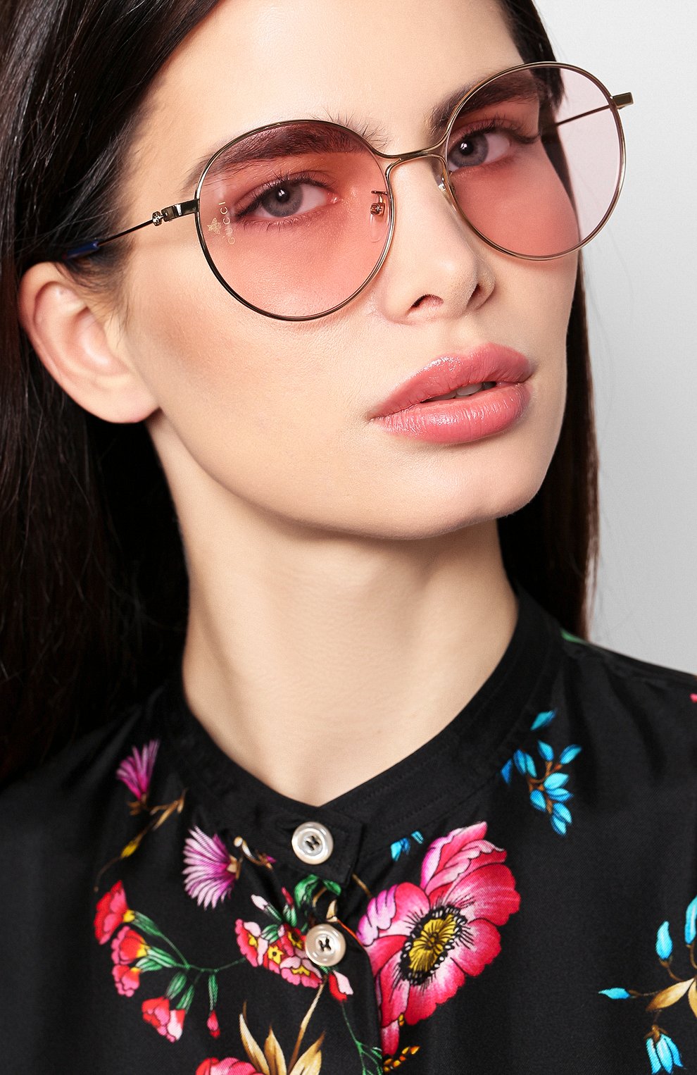 Женские розовые солнцезащитные очки Gucci, арт. GG0395SK купить в ЦУМ | Фото №2 Солнцезащитные очки Gucci розовые | Фото №2