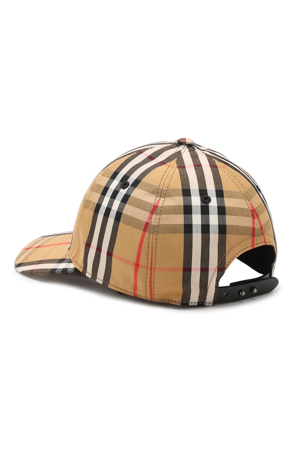 Женская хлопковая бейсболка BURBERRY бежевого цвета по цене 21200 руб., арт. 8006119 | Фото 2 Женская хлопковая бейсболка BURBERRY бежевого цвета, арт. 8006119 | Фото 2