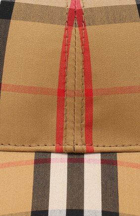 Женская хлопковая бейсболка BURBERRY бежевого цвета по цене 21200 руб., арт. 8006119 | Фото 3 Женская хлопковая бейсболка BURBERRY бежевого цвета, арт. 8006119 | Фото 3