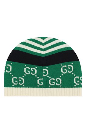 Хлопковая шапка Gucci зеленого цвета, арт. 556639/3K111 в ЦУМ | Фото №2 Хлопковая шапка Gucci зеленого цвета | Фото №2