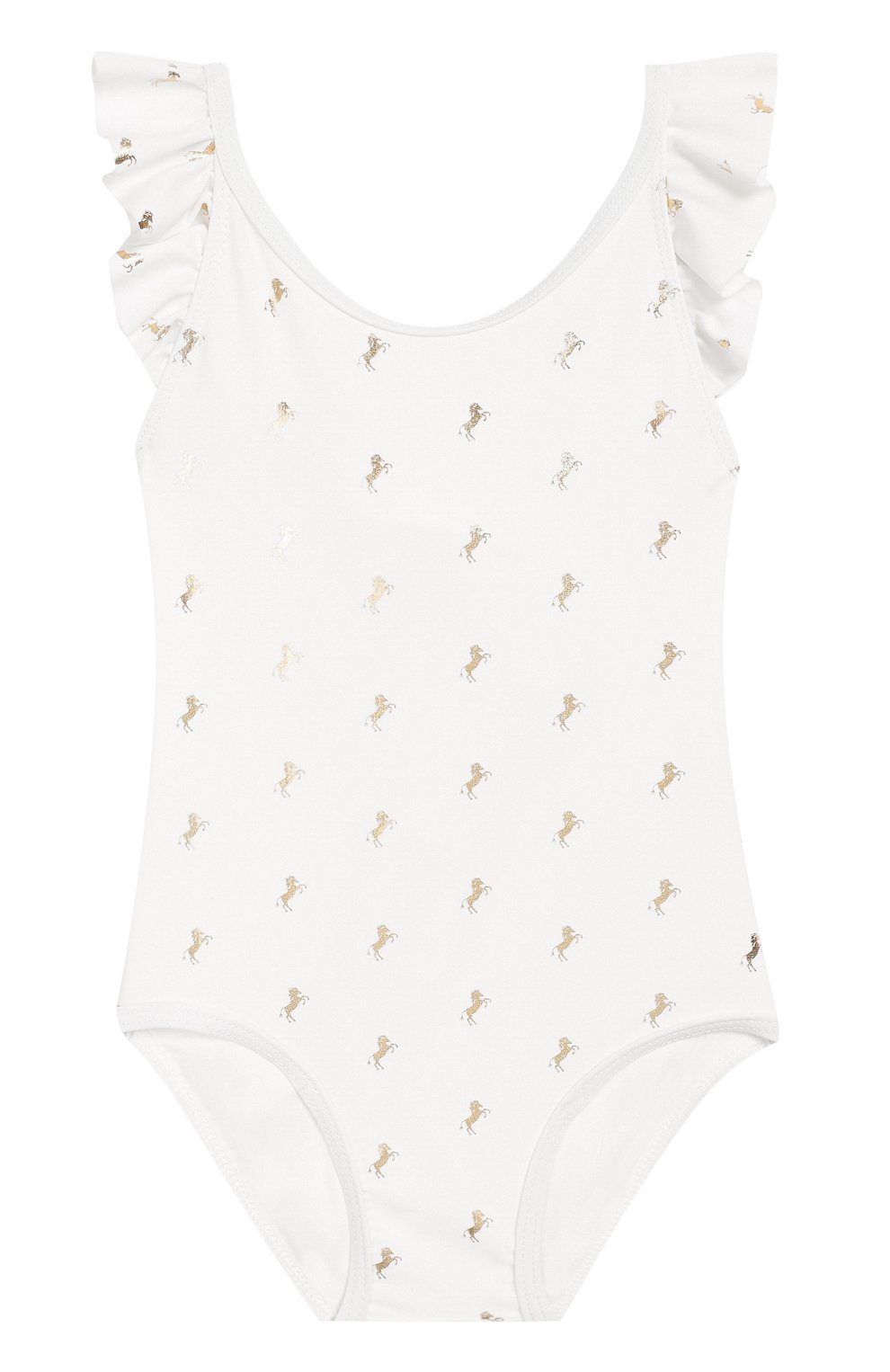 Детского слитный купальник CHLOÉ белого цвета, арт. C07057/3M-18M | Фото 1