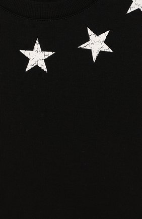 Детский хлопковая футболка GIVENCHY черного цвета, арт. H05073/6M-18M | Фото 3 (Рукава: Короткие; Материал внешний: Хлопок; Статус проверки: Проверено, Проверена категория)