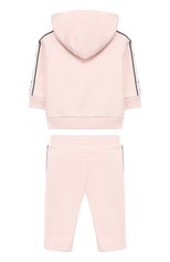 Комплект из хлопкового кардигана и брюк GIVENCHY детский розового цвета