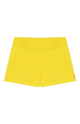Детские хлопковые шорты MARC JACOBS (THE) желтого цвета, арт. W14217/2A-5A | Фото 1 (Случай: Повседневный; Материал внешний: Хлопок; Девочки Кросс-КТ: Шорты-одежда; Статус проверки: Проверена категория)