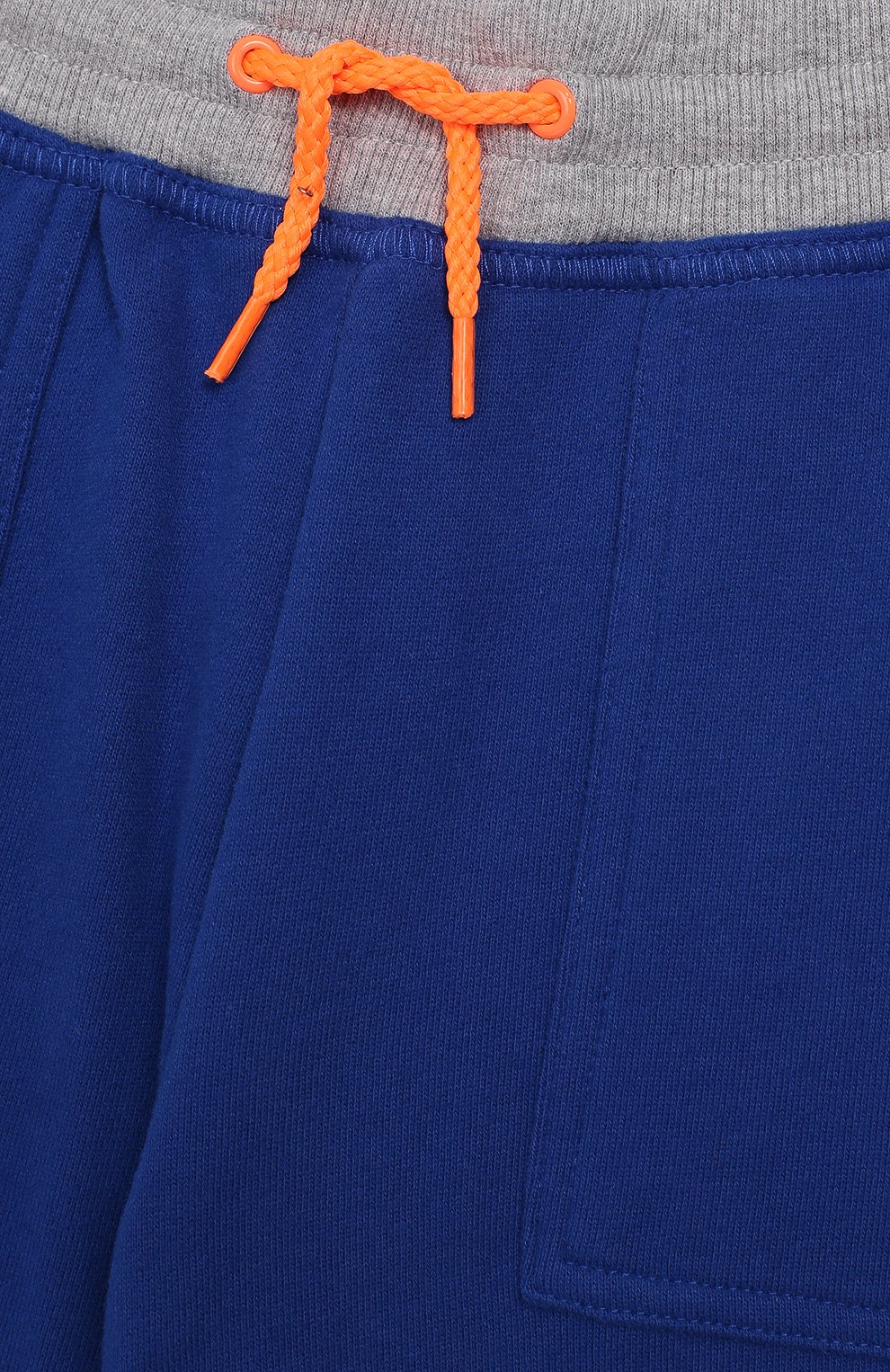 Детские хлопковые шорты MARC JACOBS (THE) синего цвета, арт. W24188/6A-12A | Фото 3 (Мальчики Кросс-КТ: Шорты-одежда; Материал внешний: Хлопок; Статус проверки: Проверена категория)
