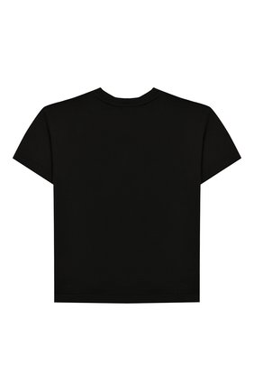 Детская хлопковая футболка DOLCE & GABBANA черного цвета по цене 14400 руб., арт. L4JT7N/G7RM0/2-6 | Фото 2 Детская хлопковая футболка DOLCE & GABBANA черного цвета, арт. L4JT7N/G7RM0/2-6 | Фото 2