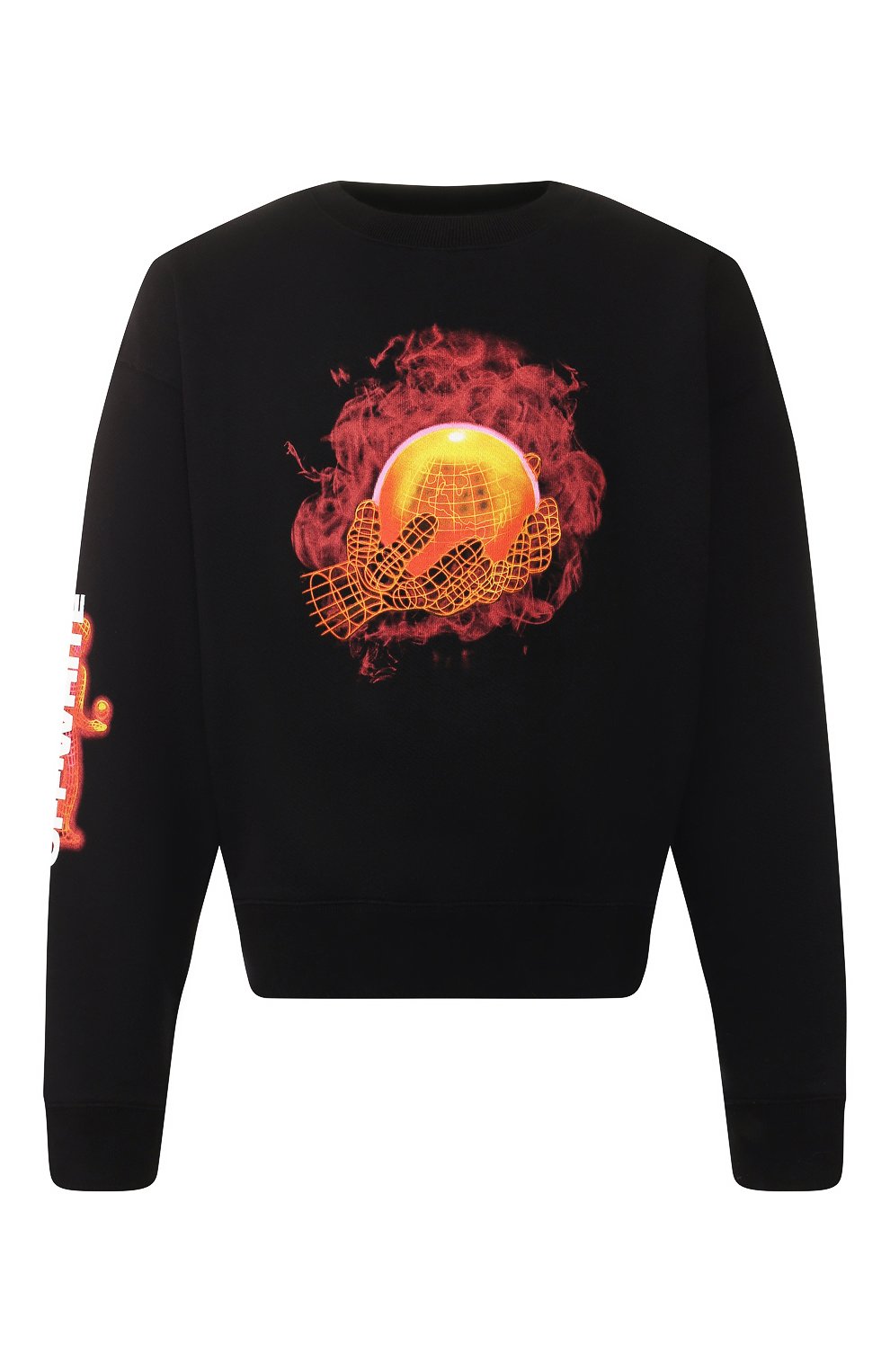 Мужской черный хлопковый свитшот OFF-WHITE купить в интернет-магазине ...