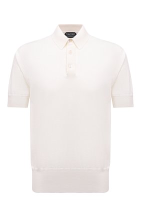 Мужское хлопковое поло TOM FORD белого цвета по цене 64050 руб., арт. BSC00/TFKC33 | Фото 1 Мужское хлопковое поло TOM FORD белого цвета, арт. BSC00/TFKC33 | Фото 1