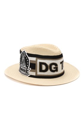 Мужская льняная шляпа DOLCE & GABBANA бежевого цвета, арт. GH657Z/GEG54 | Фото 1 (Материал: Текстиль, Лен)