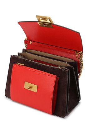 Женская сумка gv3 small GIVENCHY красного цвета по цене 135000 руб., арт. BB501CB033 | Фото 4 Женская сумка gv3 small GIVENCHY красного цвета, арт. BB501CB033 | Фото 4