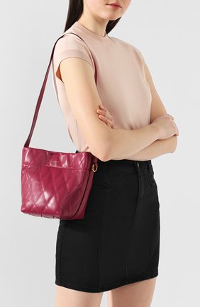 Женская сумка gv bucket mini GIVENCHY фиолетовая цвета, арт. BB506PB0DH купить в ЦУМ | Фото №5 Сумка GV Bucket mini Givenchy фиолетовая цвета | Фото №5