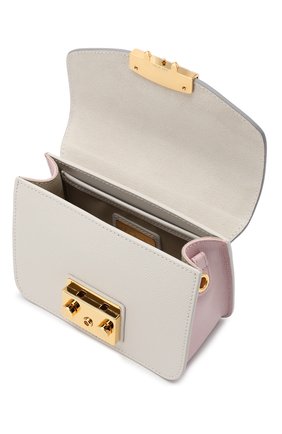 Женская сумка metropolis brava mini FURLA бежевая цвета, арт. BVO1 купить в ЦУМ | Фото №4 Сумка Metropolis Brava mini Furla бежевая цвета | Фото №4
