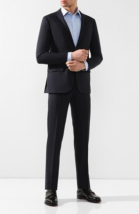 Мужская хлопковая сорочка с воротником кент TOM FORD синего цвета по цене 59200 руб., арт. 5FT848/94C1JE | Фото 2 Мужская хлопковая сорочка с воротником кент TOM FORD синего цвета, арт. 5FT848/94C1JE | Фото 2 (Рукава: Длинные; Длина (для топов): Стандартные; Материал внешний: Хлопок; Статус проверки: Проверена категория, Проверено; Мужское Кросс-КТ: Сорочка-одежда; Случай: Формальный; Манжеты: На пуговицах; Воротник: Кент; Принт: Клетка)