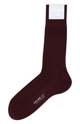 Мужские хлопковые носки FALKE бордового цвета, арт. 14651 | Фото 1 (Материал внешний: Хлопок; Кросс-КТ: бельё; Статус проверки: Проверена категория)