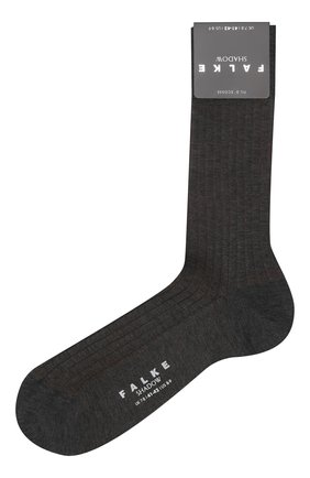 Мужские хлопковые носки shadow FALKE серого цвета, арт. 14648 | Фото 1 (Материал внешний: Хлопок; Статус проверки: Проверена категория; Кросс-КТ: бельё)
