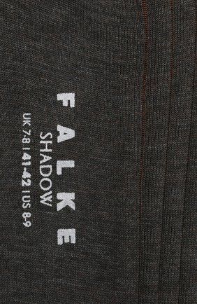 Мужские хлопковые носки shadow FALKE серого цвета, арт. 14648 | Фото 2 (Материал внешний: Хлопок; Статус проверки: Проверена категория; Кросс-КТ: бельё)