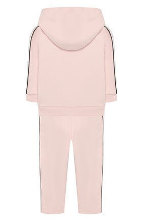 Детский комплект из хлопкового кардигана и брюк GIVENCHY розового цвета, арт. H08016/2A-3A | Фото 2 (Рукава: Длинные; Статус проверки: Проверена категория; Материал внешний: Хлопок)
