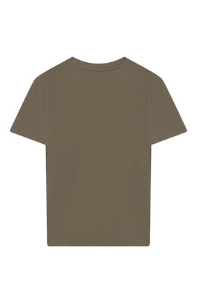 Детская хлопковая футболка STELLA MCCARTNEY хаки цвета по цене 3690 руб., арт. 539756/SMJ08 | Фото 2 Детская хлопковая футболка STELLA MCCARTNEY хаки цвета, арт. 539756/SMJ08 | Фото 2