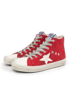 Высокие кеды из замши Superstar | Фото №1 Высокие кеды из замши Superstar | Фото №1