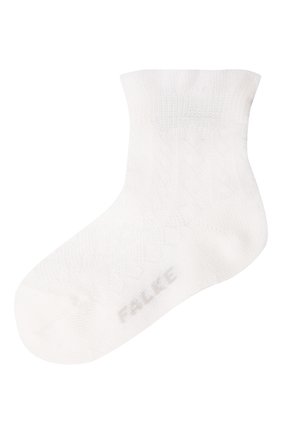 Детские хлопковые носки FALKE белого цвета, арт. 12120 | Фото 1 (Материал: Хлопок, Текстиль; Статус проверки: Проверена категория)