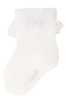 Детские хлопковые носки FALKE белого цвета, арт. 12121 | Фото 1 (Материал: Текстиль, Хлопок; Статус проверки: Проверена категория)