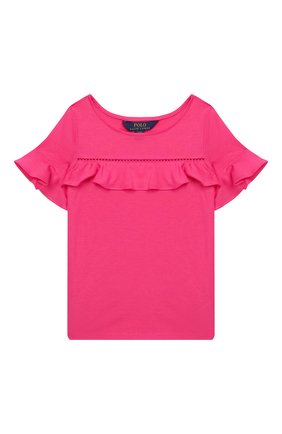 Детский топ из хлопка и вискозы POLO RALPH LAUREN розового цвета по цене 2960 руб., арт. 311735821 | Фото 1 Детский топ из хлопка и вискозы POLO RALPH LAUREN розового цвета, арт. 311735821 | Фото 1