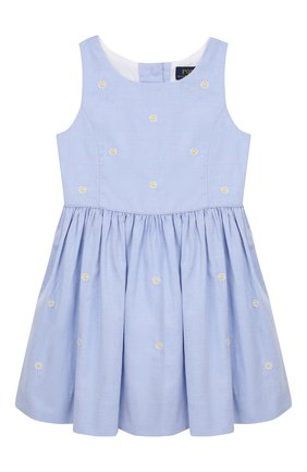 Детское хлопковое платье POLO RALPH LAUREN голубого цвета по цене 14700 руб., арт. 311735965 | Фото 1 Детское хлопковое платье POLO RALPH LAUREN голубого цвета, арт. 311735965 | Фото 1 (Материал внешний: Хлопок; Рукава: Без рукавов, Короткие; Статус проверки: Проверено, Проверена категория; Случай: Повседневный; Девочки Кросс-КТ: Платье-одежда; Ростовка одежда: 2 года | 92 см, 3 года | 98 см, 4 года | 104 см)