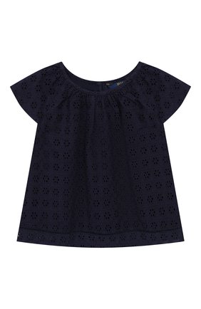 Детский хлопковый топ POLO RALPH LAUREN синего цвета по цене 4590 руб., арт. 311736017 | Фото 1 Детский хлопковый топ POLO RALPH LAUREN синего цвета, арт. 311736017 | Фото 1