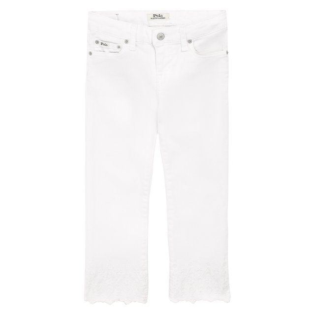 Укороченные джинсы с вышивкой Polo Ralph Lauren 312735341