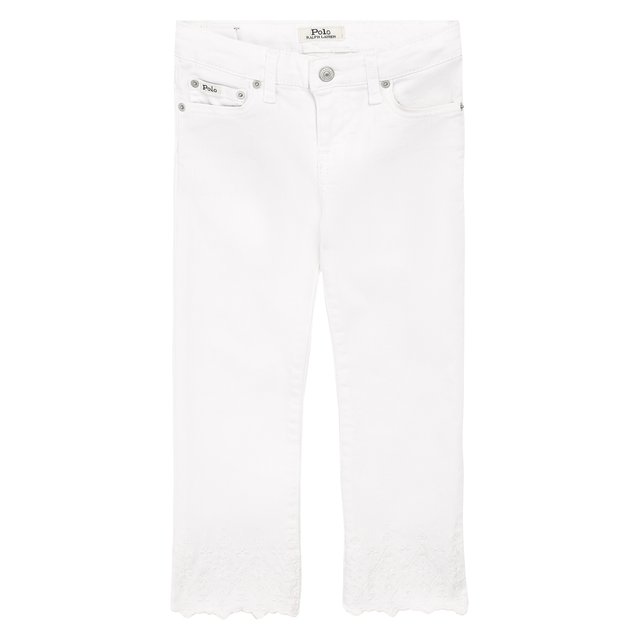 Укороченные джинсы с вышивкой Polo Ralph Lauren 313735341
