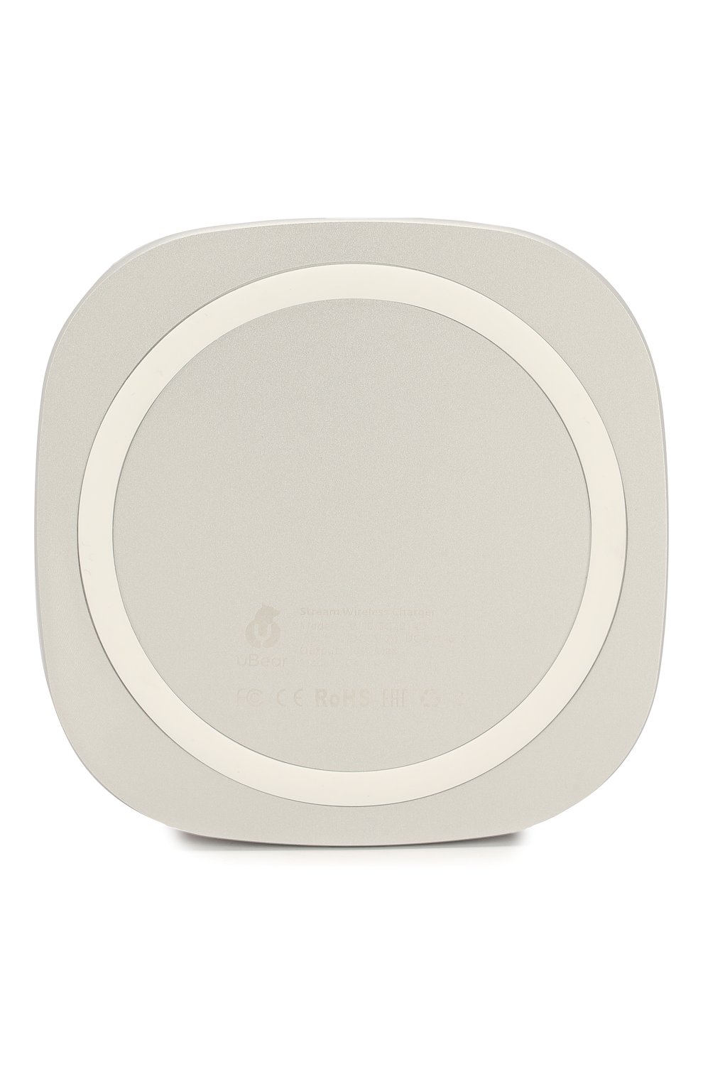 Беспроводное зарядное устройство stream wireless charger 10w UBEAR бежевого цвета по цене 3490 руб., арт. WL01GD10-AD | Фото 2 Беспроводное зарядное устройство stream wireless charger 10w UBEAR бежевого цвета, арт. WL01GD10-AD | Фото 2 (Региональные ограничения белый список (Axapta Mercury): RU; Статус проверки: Проверена категория)