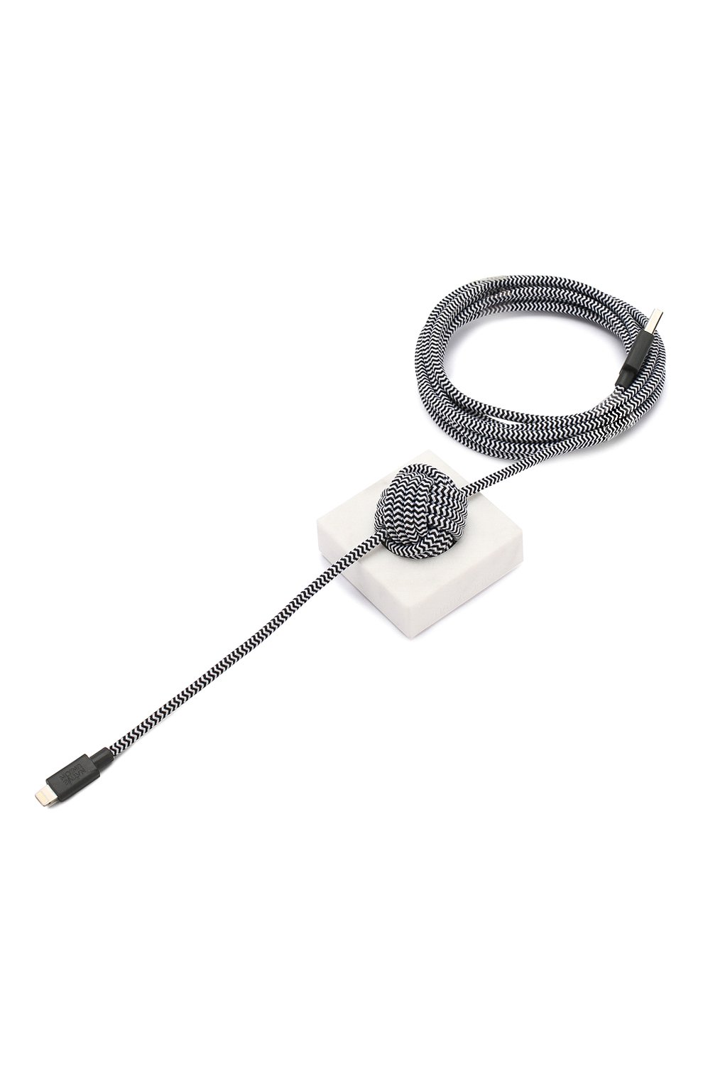 Кабель night cable lightning NATIVE UNION белого цвета, арт. NC-L-LUX.T-WHT | Фото 1 (Статус проверки: Проверена категория)