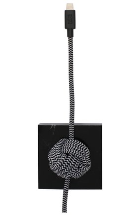 Кабель night cable lightning NATIVE UNION черного цвета по цене 10790 руб., арт. NC-L-LUX.T-BLK | Фото 2 Кабель night cable lightning NATIVE UNION черного цвета, арт. NC-L-LUX.T-BLK | Фото 2 (Статус проверки: Проверена категория)