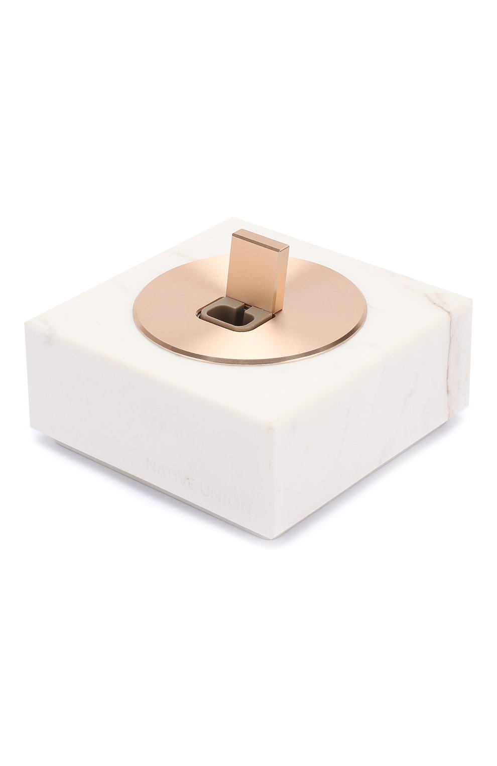 Подставка для iphone с кабелем NATIVE UNION белого цвета, арт. DOCK+-IP-MB-WHT | Фото 1 (Статус проверки: Проверена категория)