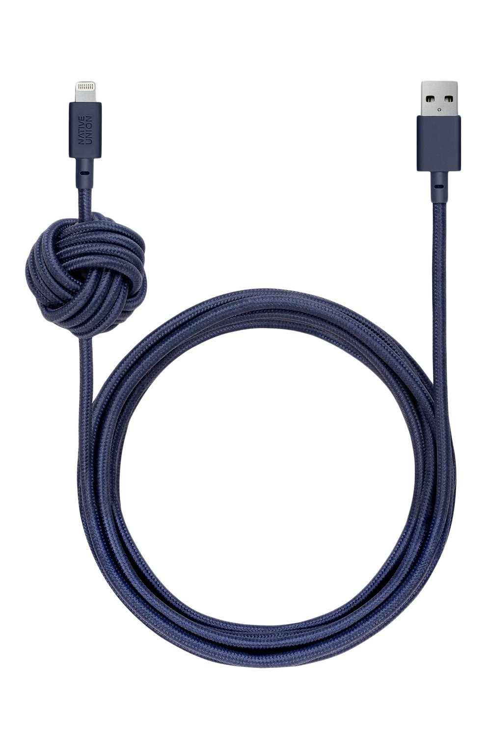Кабель night cable  NATIVE UNION синего цвета, арт. NCABLE-L-MAR | Фото 1 (Региональные ограничения белый список (Axapta Mercury): RU; Статус проверки: Проверена категория)