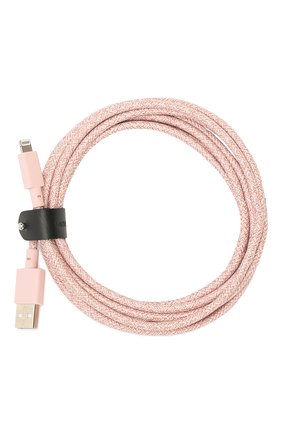 Кабель belt cable NATIVE UNION розового цвета, арт. BELT-KV-L-ROSE-3 | Фото 1 (Статус проверки: Проверена категория; Региональные ограничения белый список (Axapta Mercury): RU)