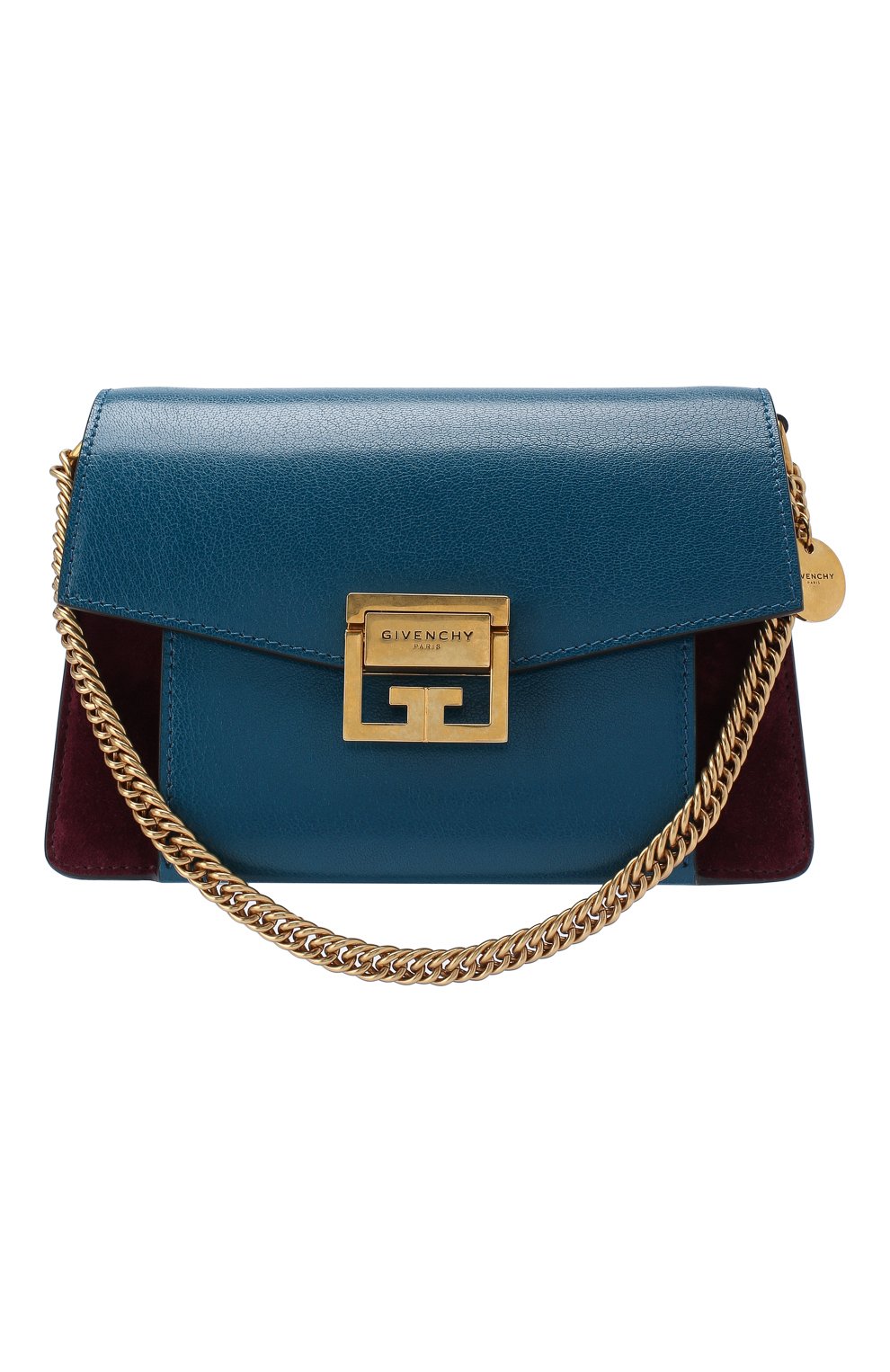 Женская синяя сумка gv3 small GIVENCHY 