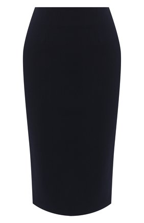 Женская юбка-карандаш ST. JOHN темно-синего цвета, арт. K71U011 | Фото 1 (Длина Ж (юбки, платья, шорты): До колена; Материал внешний: Вискоза; Статус проверки: Проверена категория)