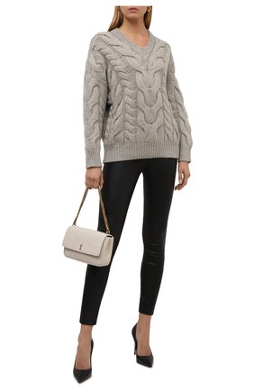 Женские леггинсы SPRWMN черного цвета по цене 76250 руб., арт. ANK-003-L/ANKLE LEGGING | Фото 2 Женские леггинсы SPRWMN черного цвета, арт. ANK-003-L/ANKLE LEGGING | Фото 2