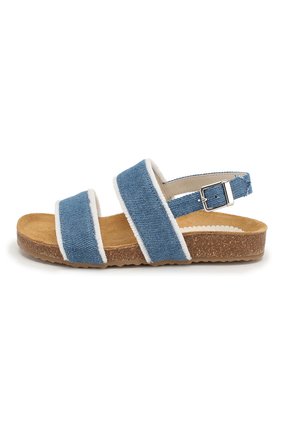 Детские текстильные сандалии IL GUFO синего цвета по цене 19250 руб., арт. G567/JEANS/27-30 | Фото 2 Детские текстильные сандалии IL GUFO синего цвета, арт. G567/JEANS/27-30 | Фото 2 (Статус проверки: Проверена категория, Проверено; Материал внешний: Текстиль; Материал внутренний: Натуральная кожа)