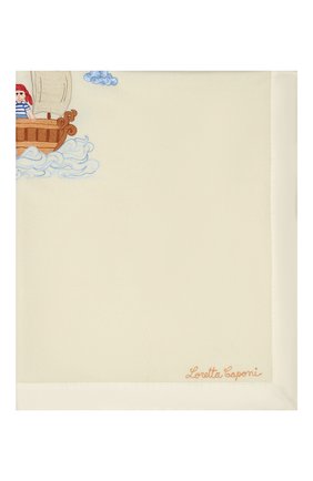 Детского шерстяное одеяло LORETTA CAPONI бежевого цвета по цене 52500 руб., арт. 191K13358302002 | Фото 2 Детского шерстяное одеяло LORETTA CAPONI бежевого цвета, арт. 191K13358302002 | Фото 2 (Материал: Текстиль, Шерсть; Статус проверки: Проверено, Проверена категория)