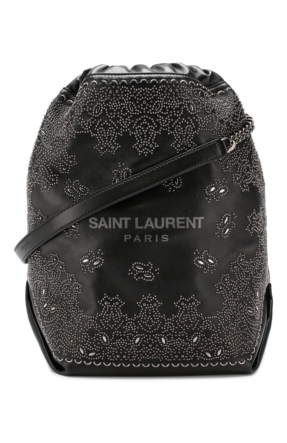 Женская сумка teddy SAINT LAURENT черного цвета по цене 0 руб., арт. 538448/0YP54 | Фото 5 Женская сумка teddy SAINT LAURENT черного цвета, арт. 538448/0YP54 | Фото 5 (Сумки-технические: Сумки через плечо; Материал: Натуральная кожа; Статус проверки: Проверена категория; Размер: large)