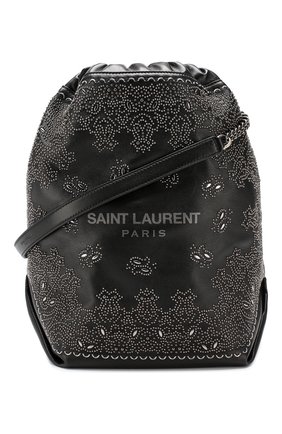 Женская сумка teddy SAINT LAURENT черного цвета по цене 0 руб., арт. 538448/0YP54 | Фото 5 Женская сумка teddy SAINT LAURENT черного цвета, арт. 538448/0YP54 | Фото 5 (Сумки-технические: Сумки через плечо; Материал: Натуральная кожа; Статус проверки: Проверена категория; Размер: large)