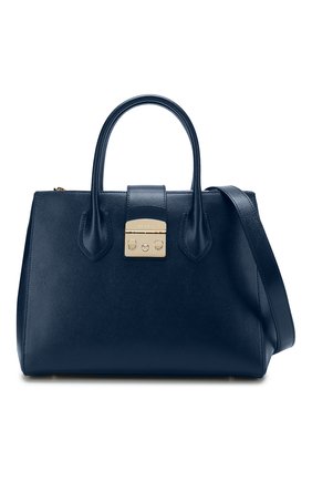 Женская сумка metropolis FURLA синяя цвета, арт. BML2 купить в ЦУМ | Фото №6 Сумка Metropolis Furla синяя цвета | Фото №6